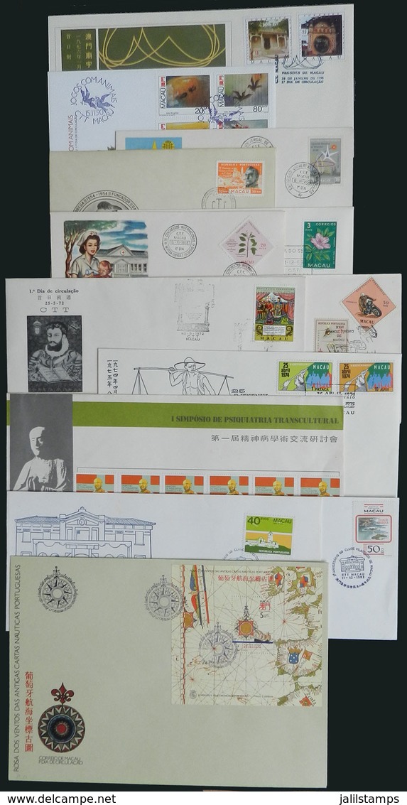 MACAU: 13 Covers With First Day Or Special Postmarks Circa 1958/1990, VF Quality, High Retail Value! - Other & Unclassified