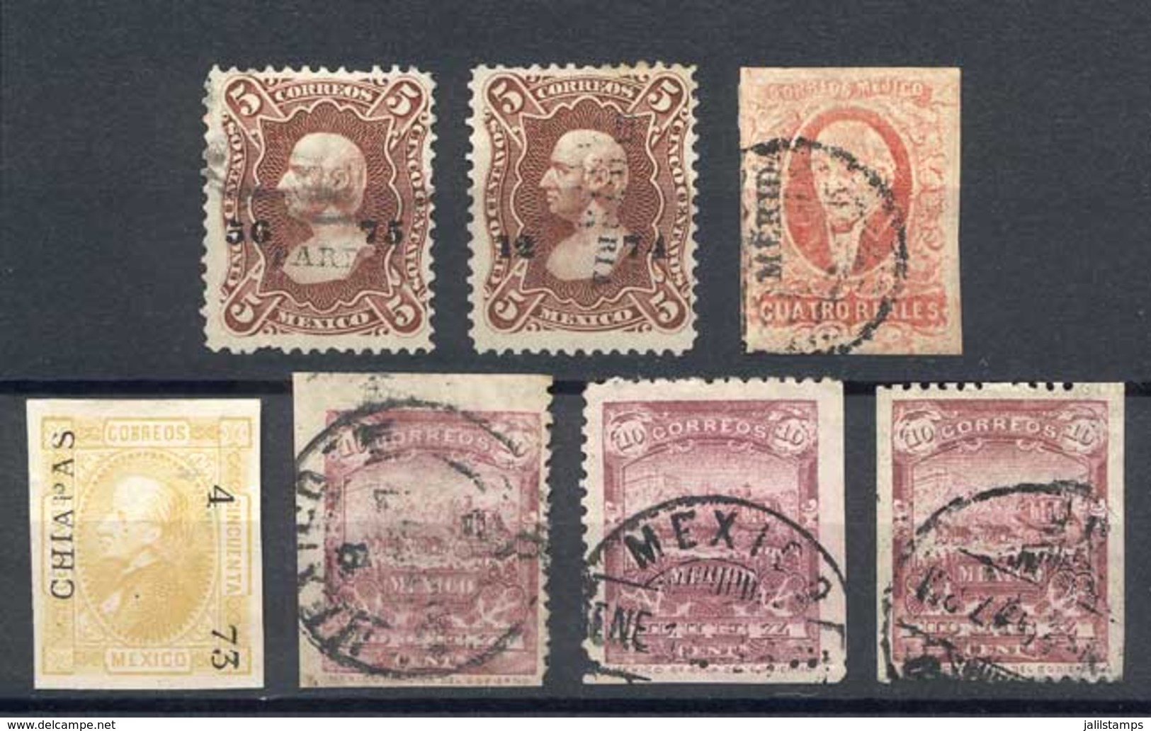 MEXICO: Small Group Of Old Stamps Of VF Quality, Catalog Value Euros 500+ - Mexico