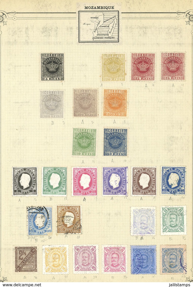 MOZAMBIQUE: Old Collection On Pages With More Than 350 Used And Mint Stamps, Fine General Quality. The Owner Indicates A - Mozambique