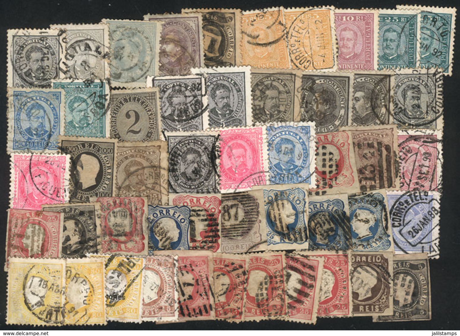 PORTUGAL: Lot Of Old Stamps, Mixed Quality, Interesting, Low Start! - Other & Unclassified