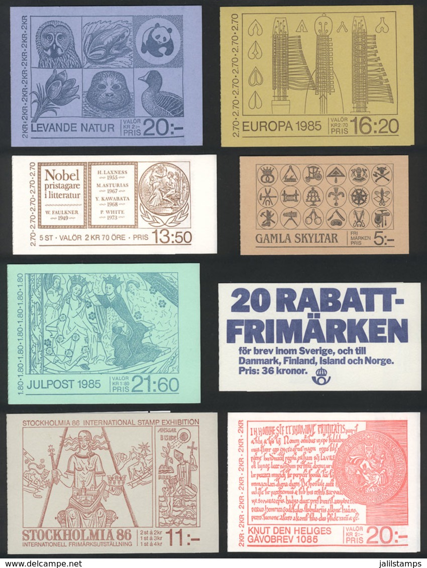 SWEDEN: Booklets Of The Year 1985, All Unmounted And Of Excellent Quality, Yvert Catalog Value Euros 87 (approx. US$120) - Other & Unclassified