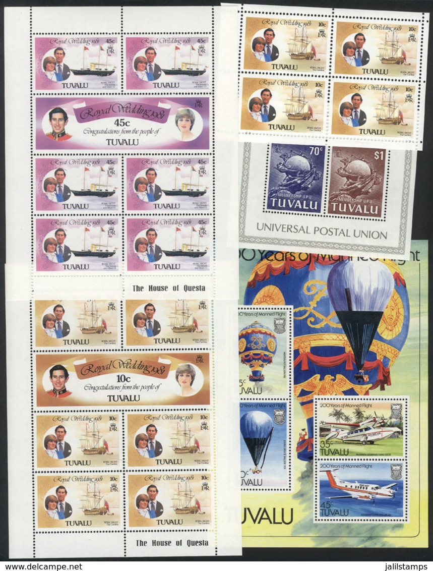 TUVALU: Lot Of VERY THEMATIC Sheets And Souvenir Sheets, Unmounted, Excellent Quality, Low Start! - Tuvalu
