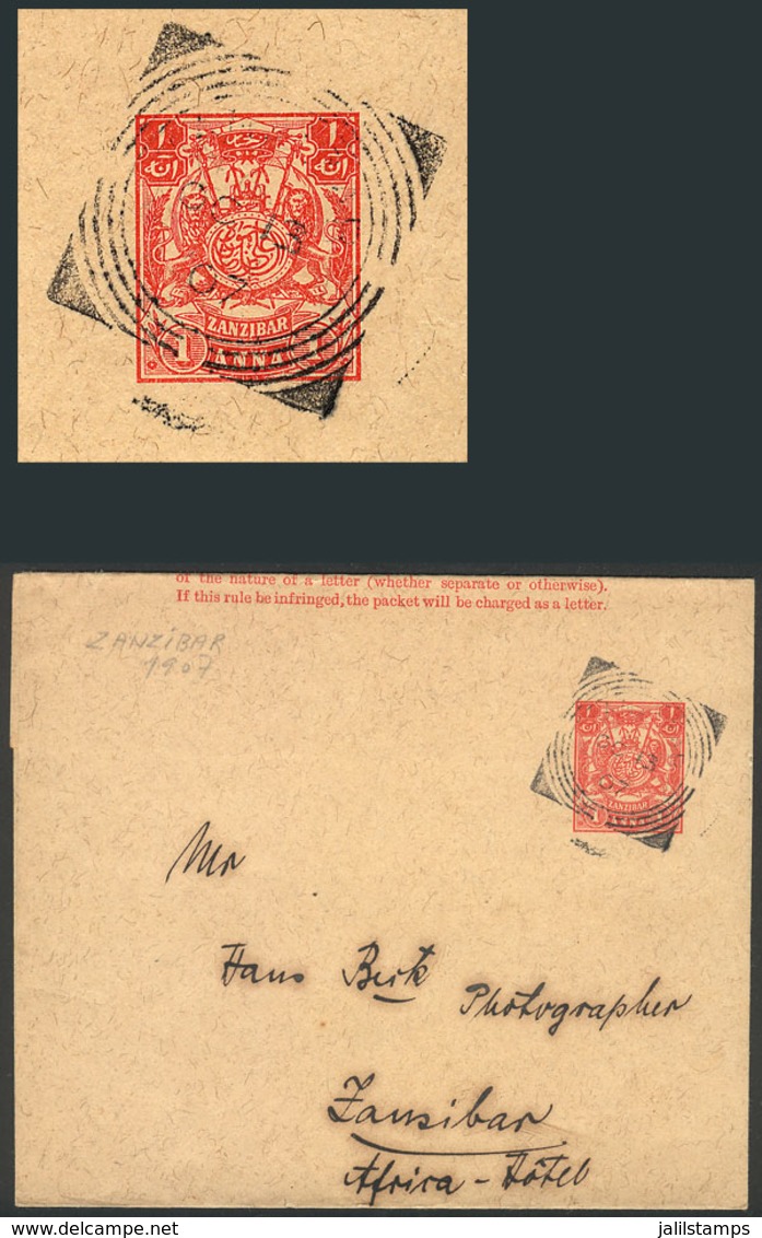 ZANZIBAR: 1a. Wrapper Used On 13/OC/1907, VF Quality! - Sonstige & Ohne Zuordnung