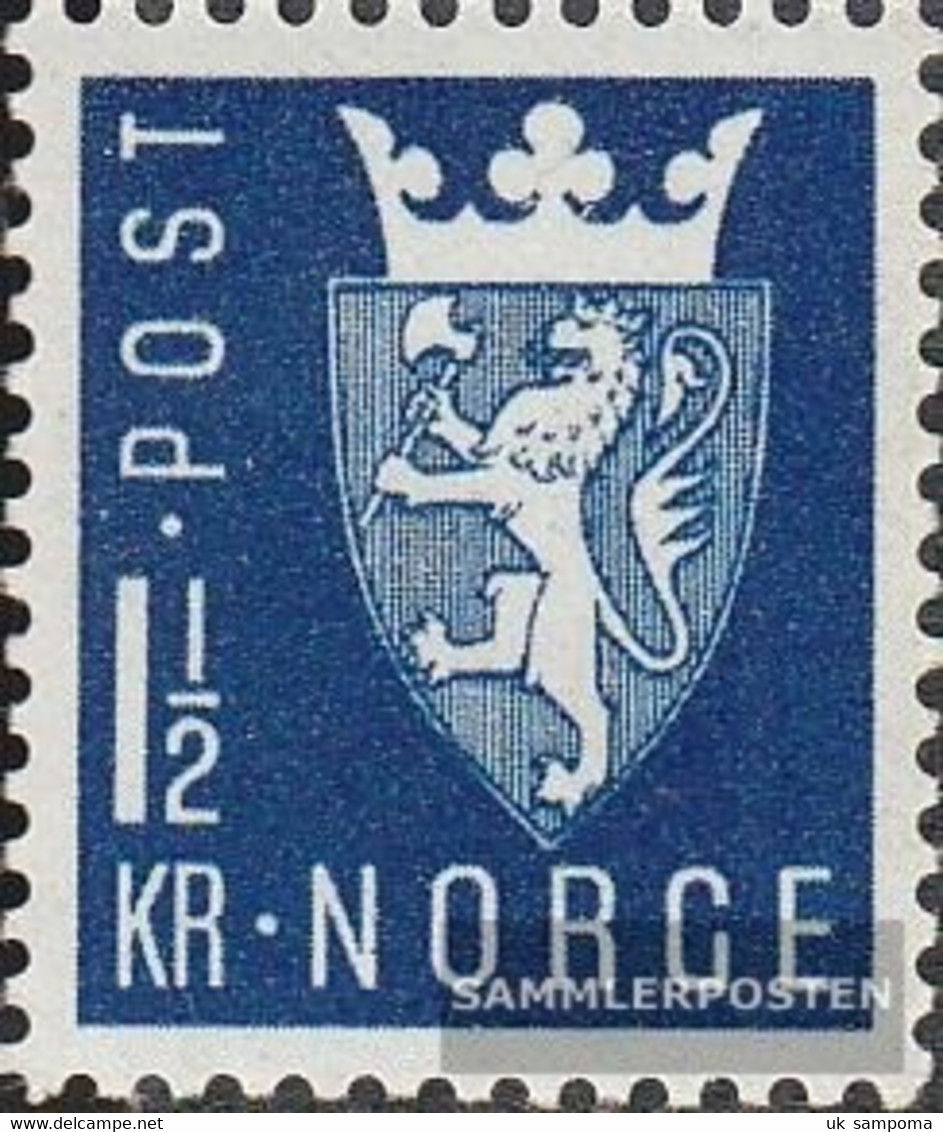 Norway 303 (complete Issue) Unmounted Mint / Never Hinged 1945 Postage Stamp: Crest - Unused Stamps