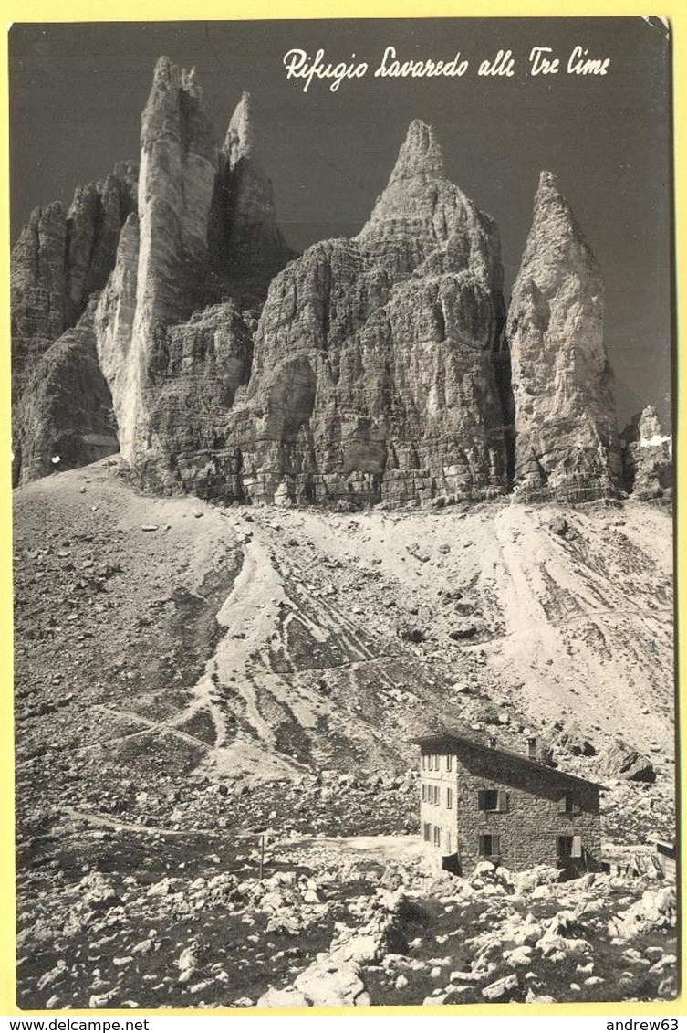 ITALIA - ITALY - ITALIE - 1957 - 20 Siracusana - Dolomiti, Rifugio Lavaredo Alle Tre Cime - Viaggiata Da Auronzo Per Mas - Altri & Non Classificati