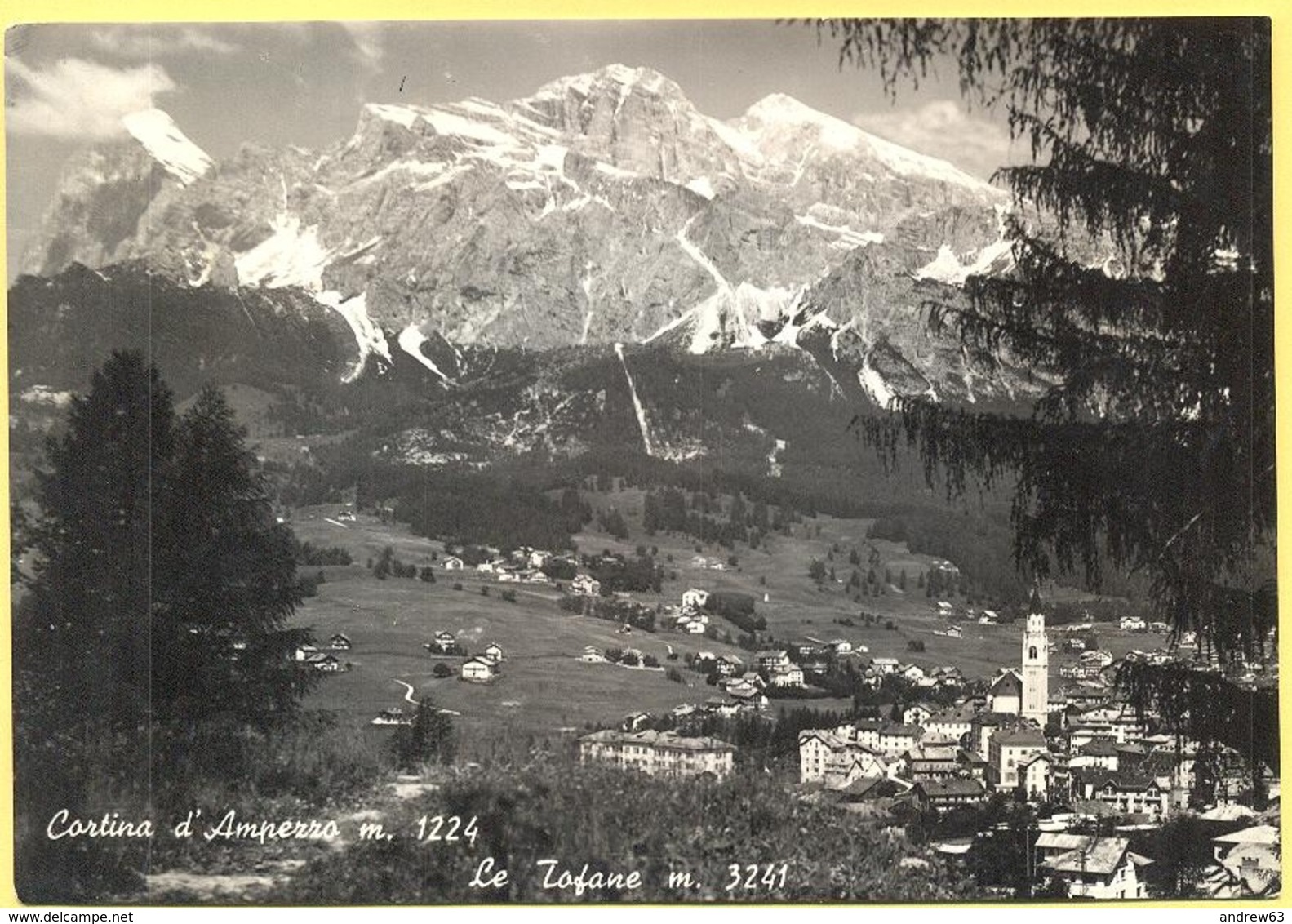 ITALIA - ITALY - ITALIE - 1965 - 15 Michelangiolesca - Cortina D'Ampezzo, Le Tofane - Viaggiata Da Cortina D'Ampezzo Per - Altri & Non Classificati