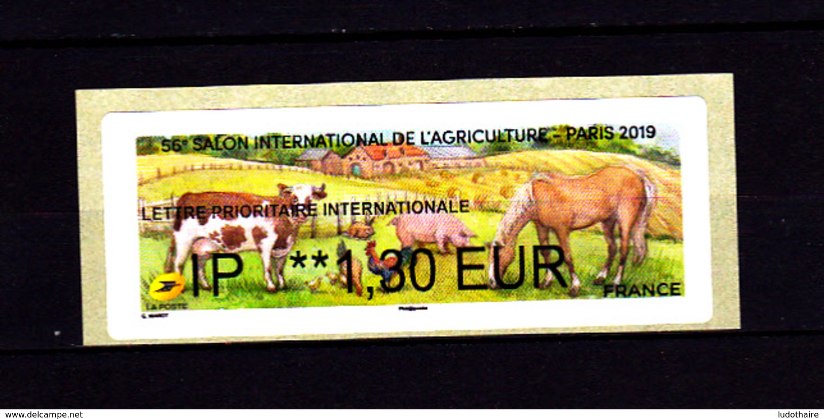 Atm-Lisa /  Lettre Internationale  IP 1.30 € Salon De L'Agriculture 2019 - 2010-... Vignettes Illustrées