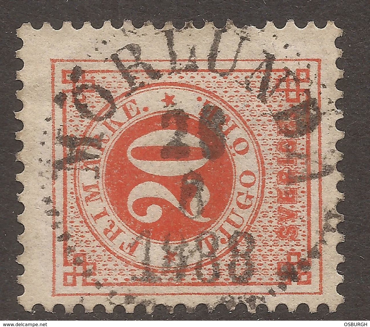 SWEDEN. POSTMARK. MORLUNDA. 20o ORANGE. USED. - Gebruikt