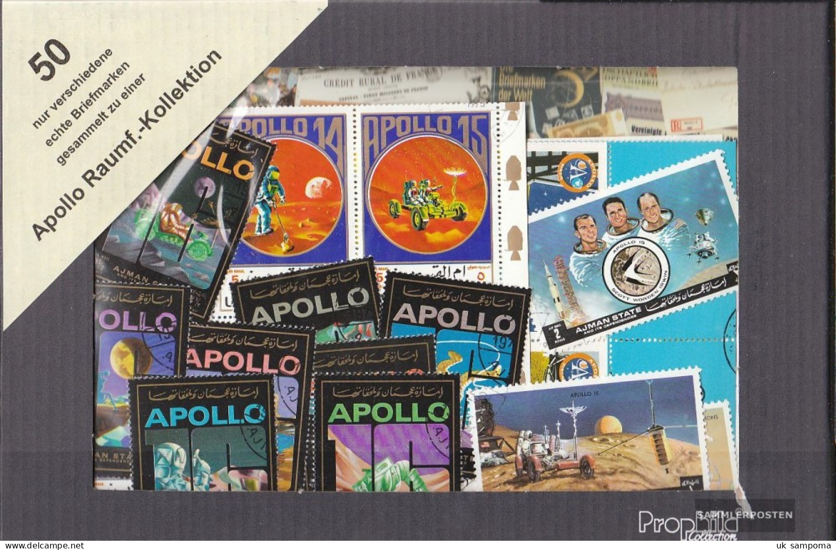 Motives 50 Different Apollo Space Stamps - Collections