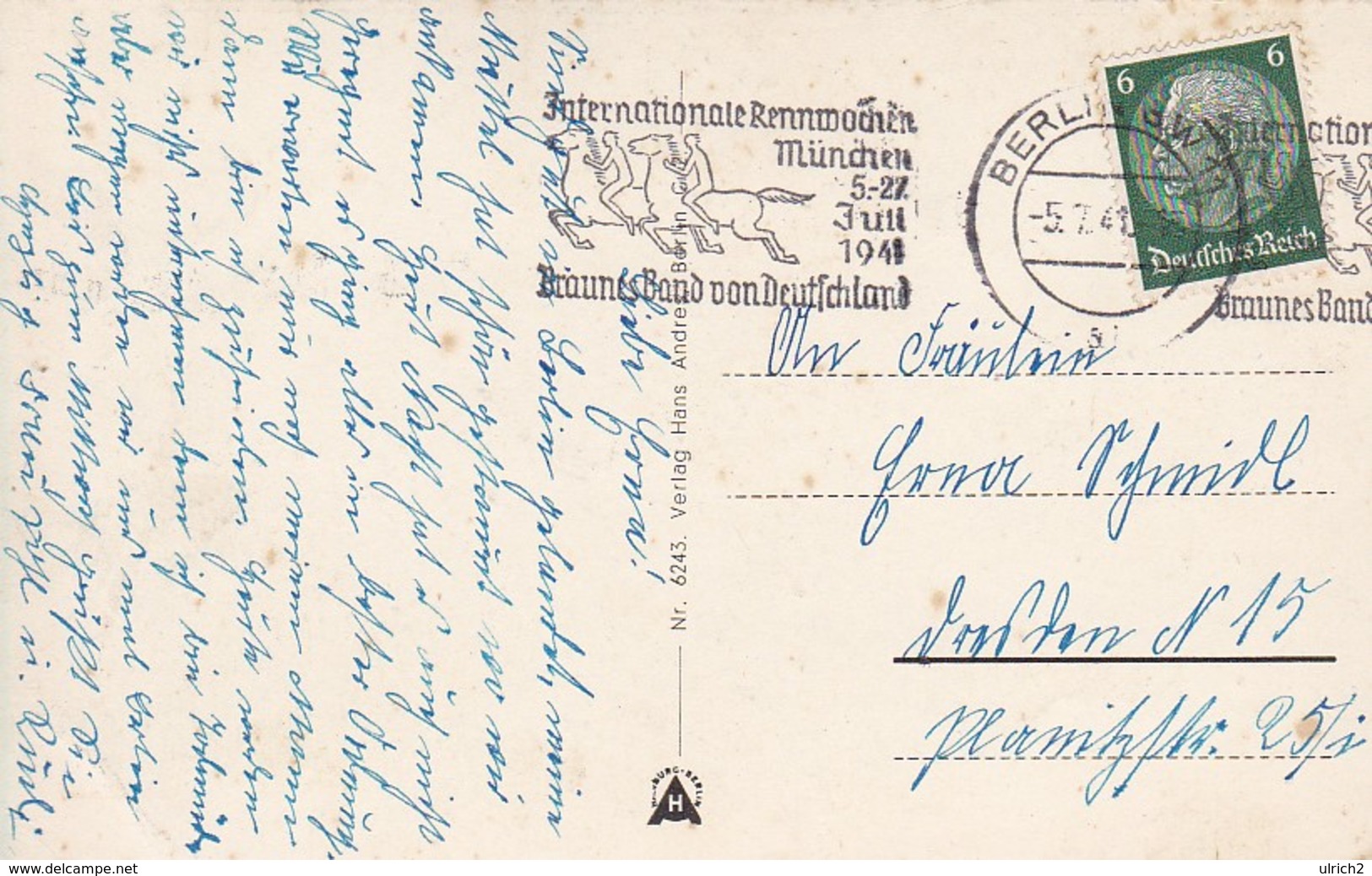 AK Berlin - Kaiser Friedrich Museum - Werbestempel Internationale Rennwochen Braunes Band 1941 (42862) - Mitte