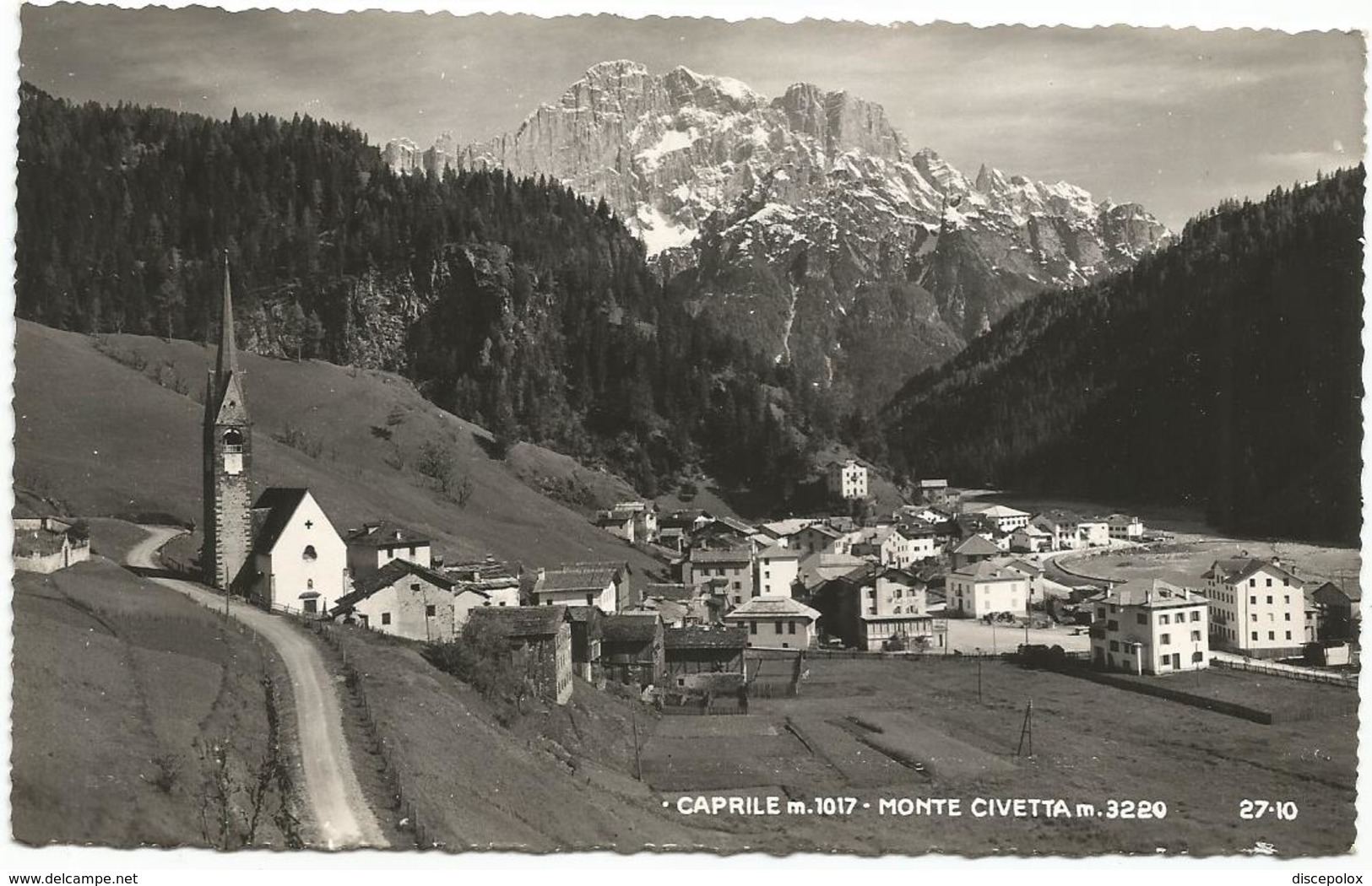 W4110 Alleghe (Belluno) - Caprile - Panorama Col Monte Civetta / Non Viaggiata - Altri & Non Classificati