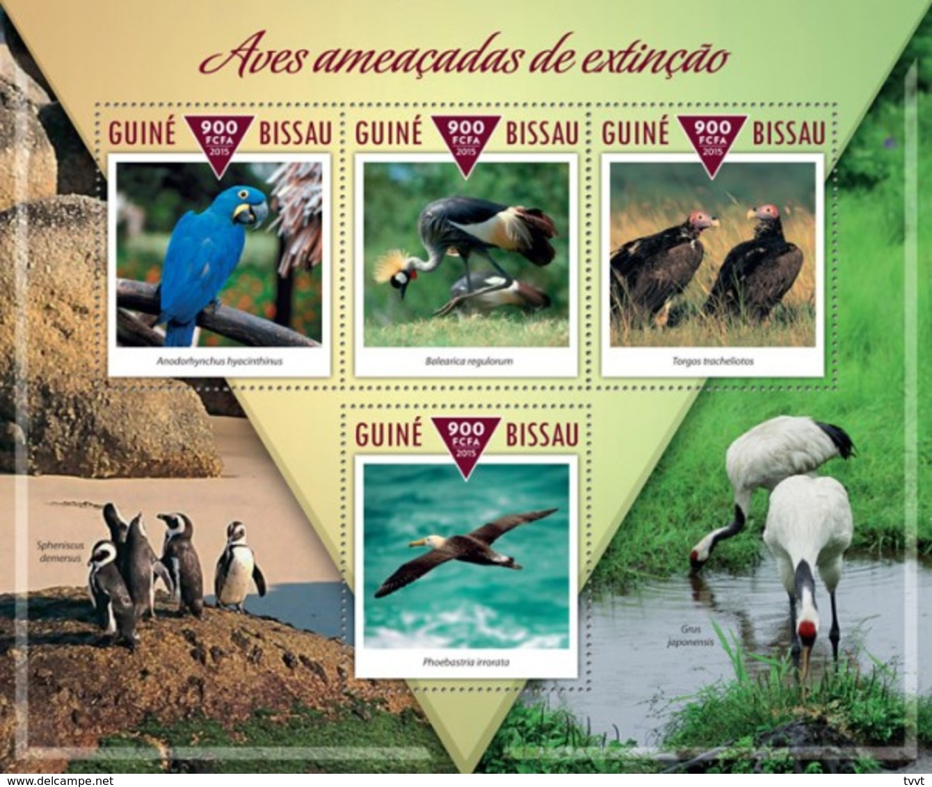 Guinea-Bissau, 2015. [gb15310] Endangered Birds (s\s+block) - Sonstige & Ohne Zuordnung