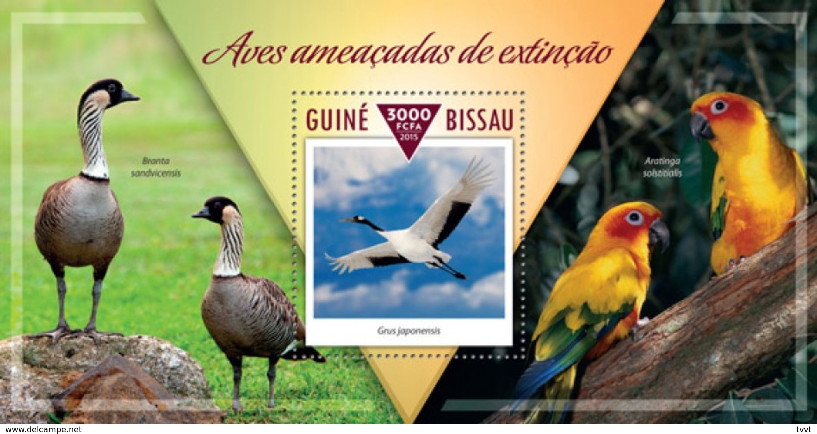 Guinea-Bissau, 2015. [gb15310] Endangered Birds (s\s+block) - Sonstige & Ohne Zuordnung