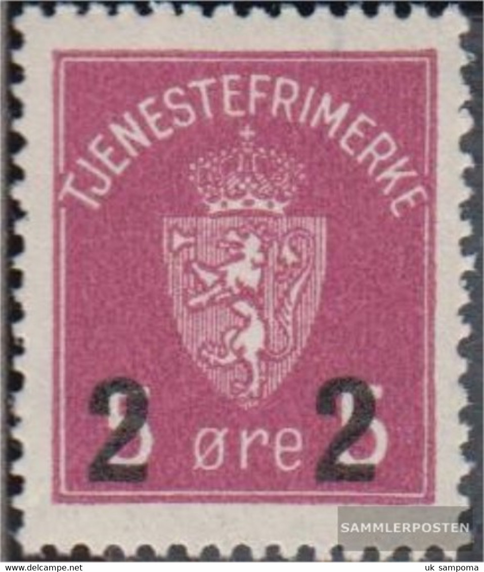 Norway D8b (complete Issue) Unmounted Mint / Never Hinged 1929 Service Marks Crest - Ongebruikt