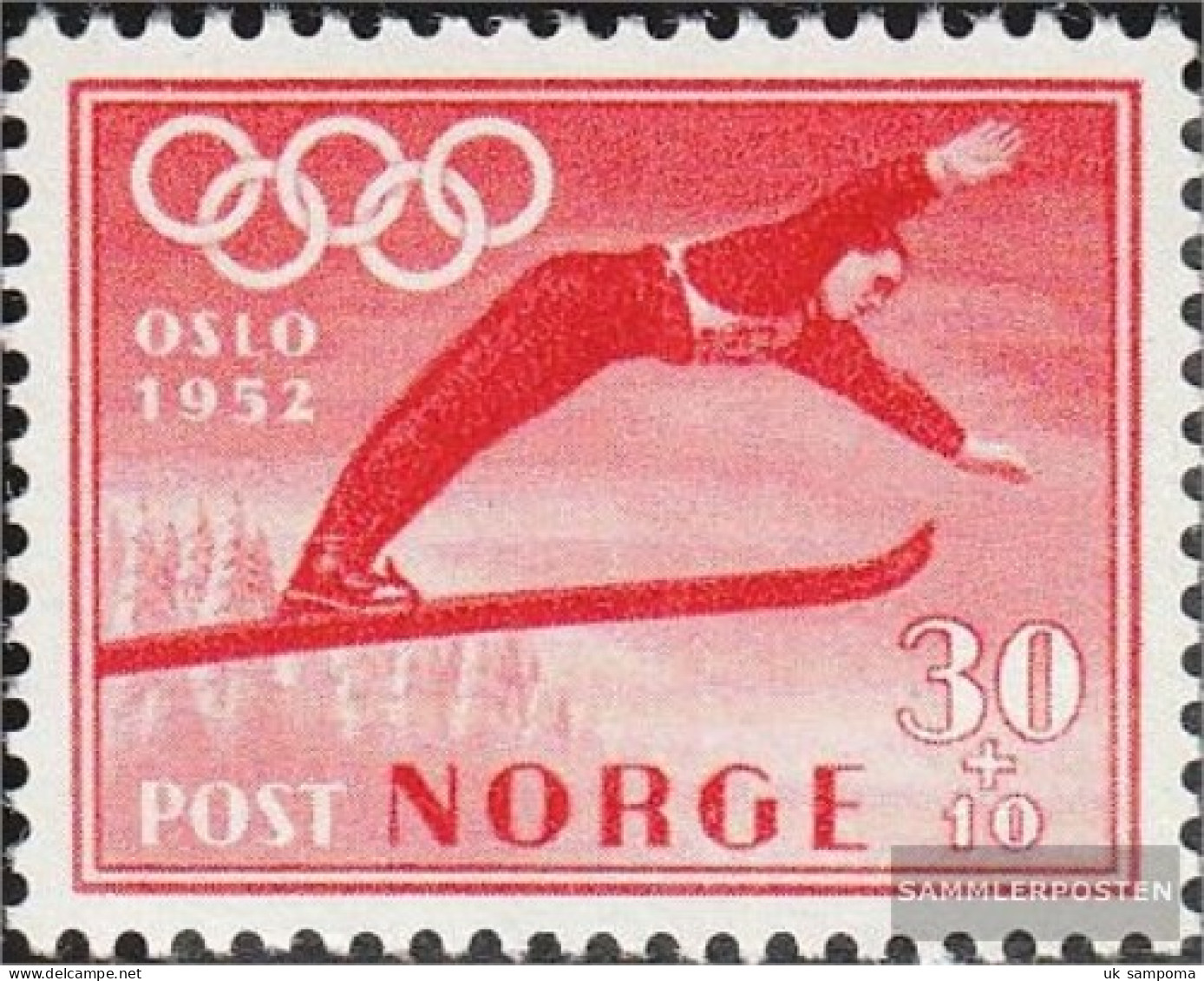 Norway 373 Unmounted Mint / Never Hinged 1951 Olympics Winter Games 52 - Unused Stamps