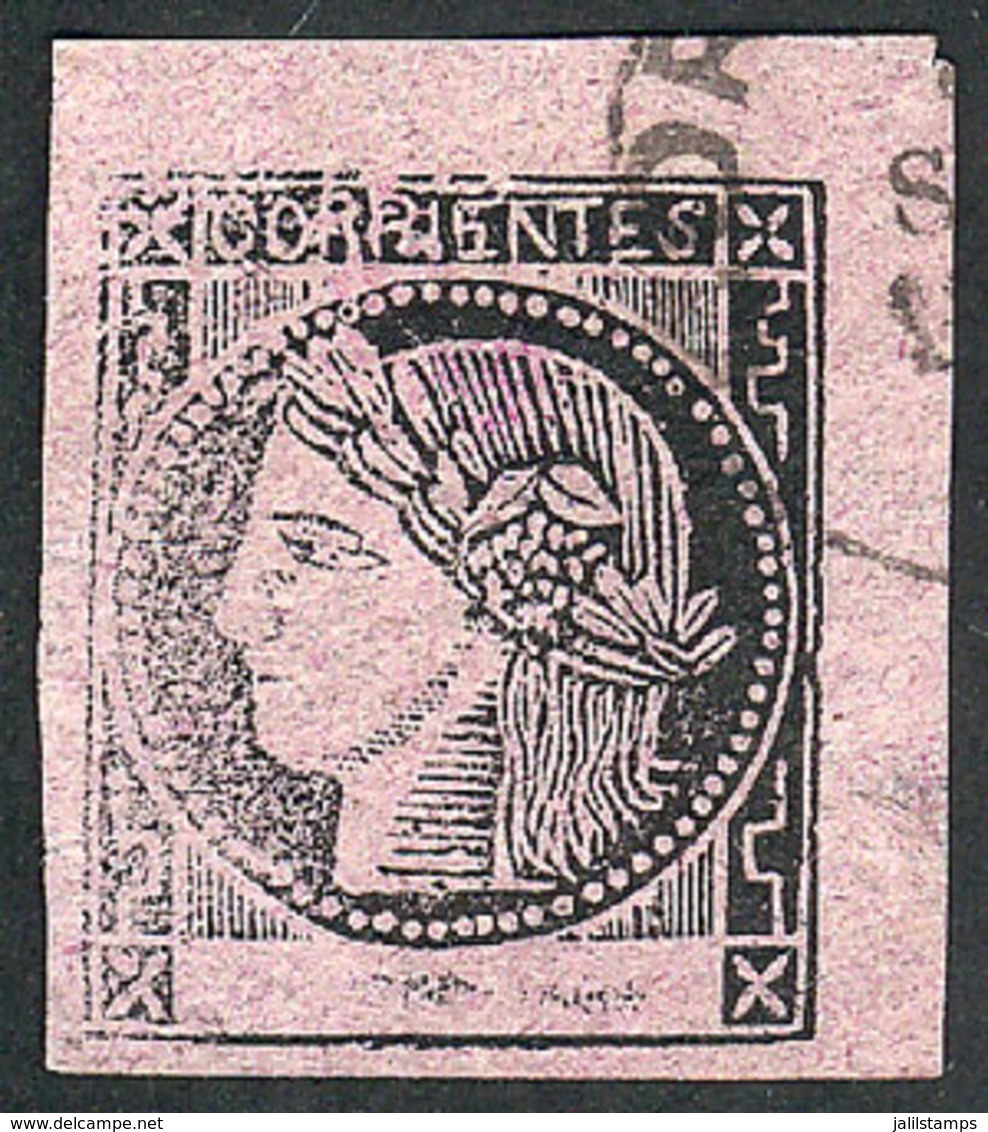 ARGENTINA: GJ.8, Dull Rose, Type 6, With Datestamp Of Corrientes, VF Quality! - Corrientes (1856-1880)