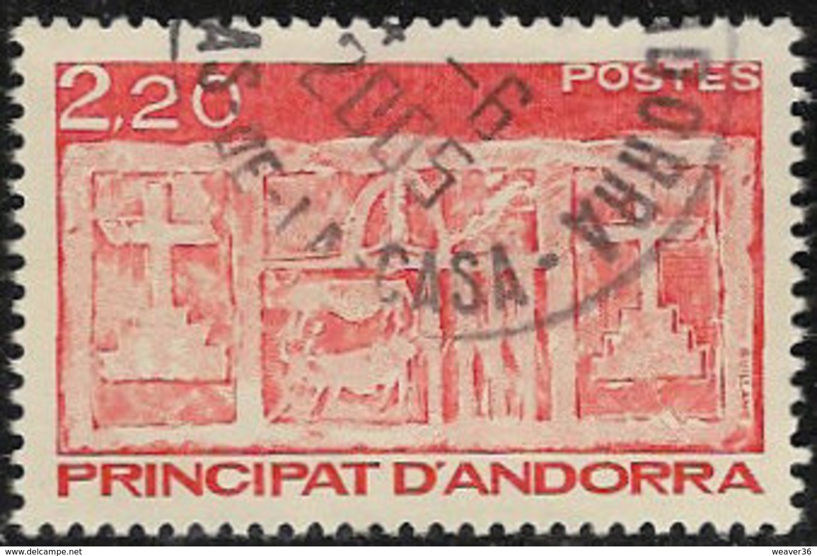 Andorra (French POs) SG F345 1987 Definitive 2f.20 Good/fine Used [40/32597/7D] - Used Stamps