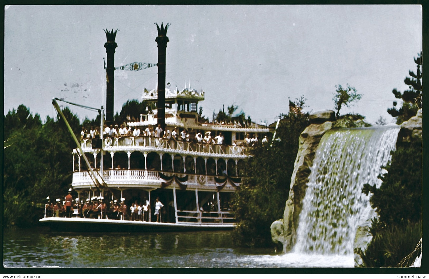 Disneyland  -  The Mark Twain Steamboat  -  Ansichtskarte Ca.1963   (11677) - Anaheim