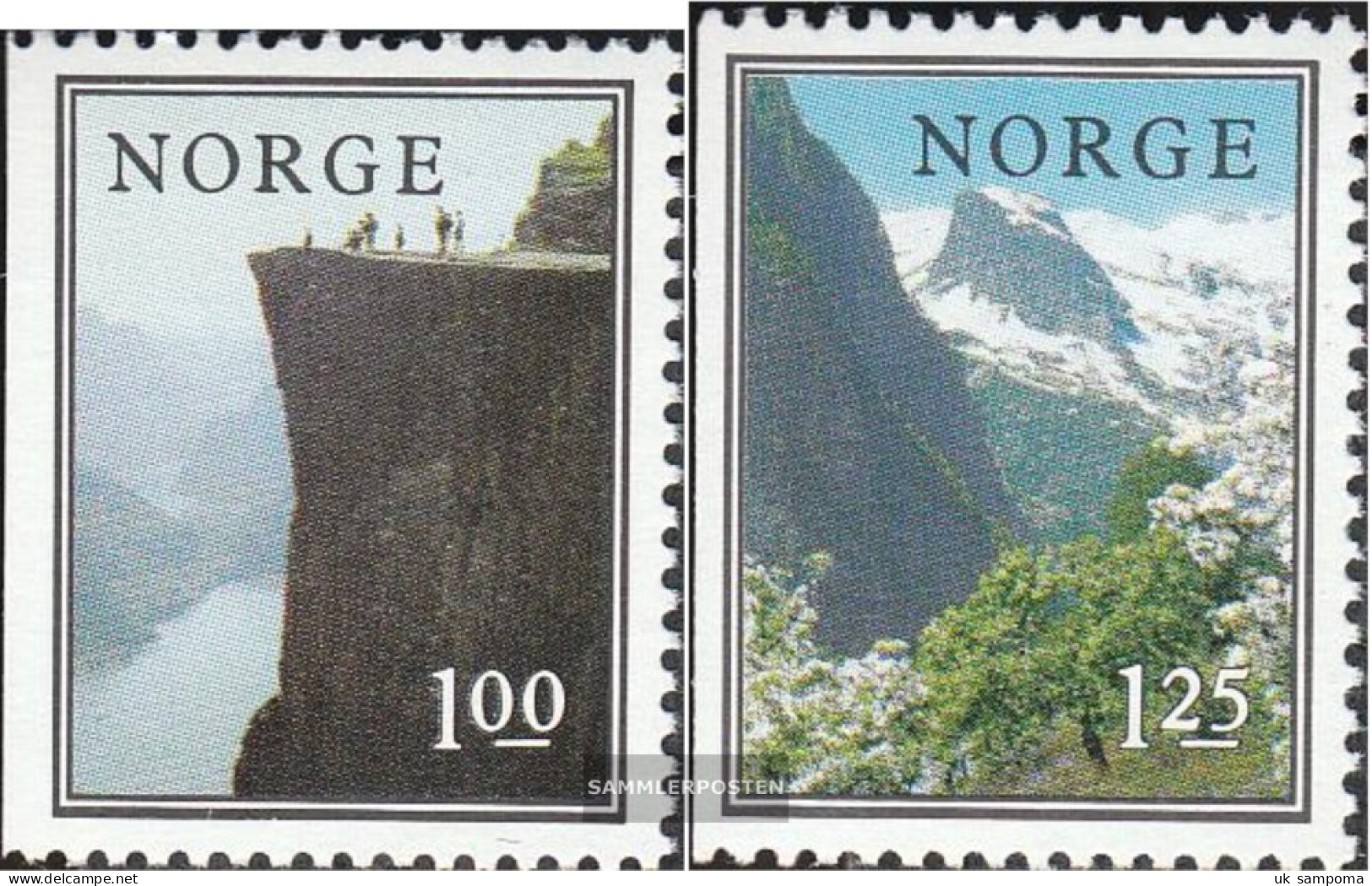 Norway 726Dl-727Dl (complete Issue) Unmounted Mint / Never Hinged 1976 Landscapes - Unused Stamps