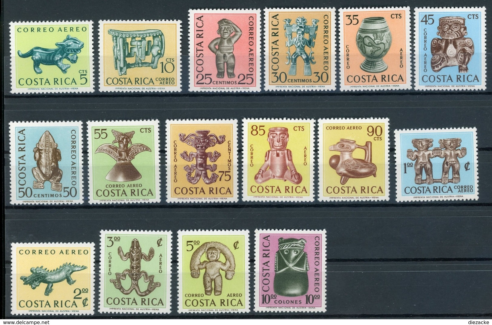 Costa Rica MiNr. 641-56 Postfrisch MNH Kunst (KU1053 - Costa Rica