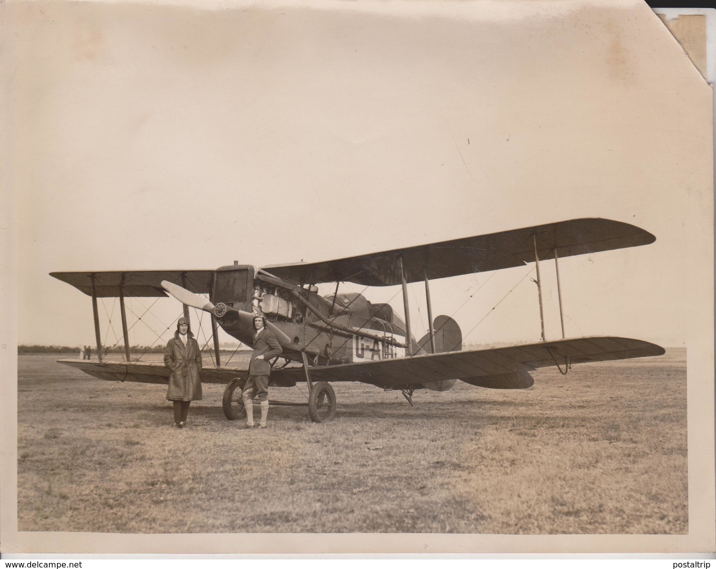 ROUND AUSTRALIA BRISTOL TOURER  CAPTAIN KINGSFORD SMITH  MR ULM SYDNEY   22*16CM Fonds Victor FORBIN 1864-1947 - Aviación