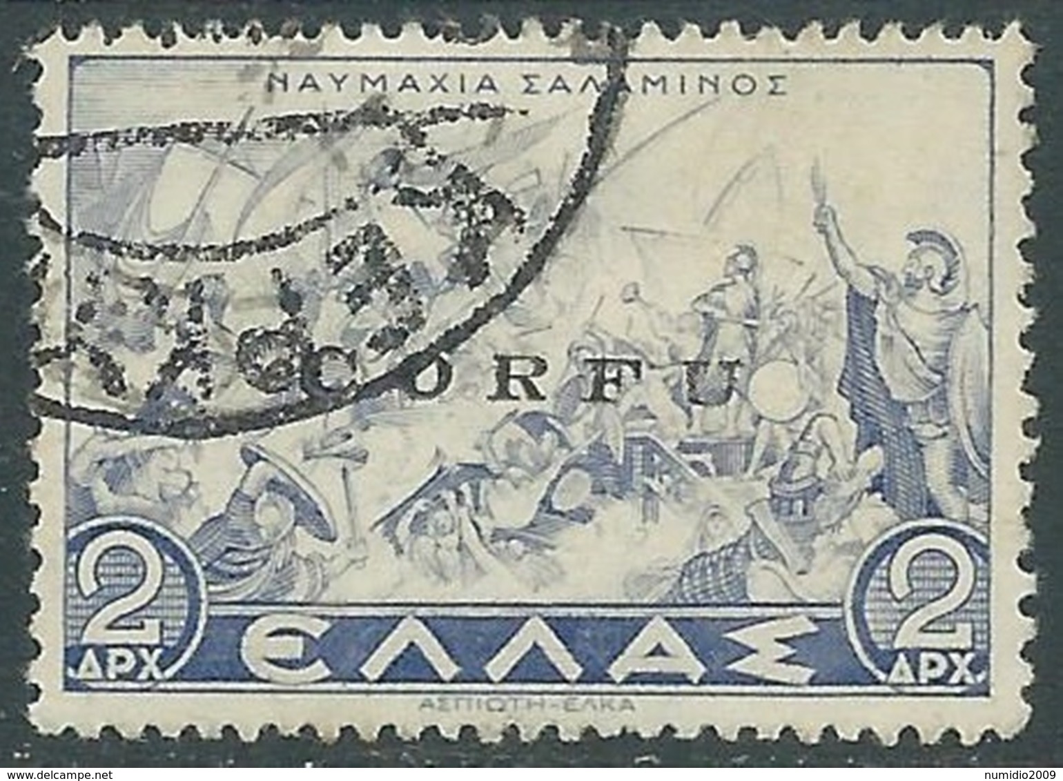 1941 CORFU USATO MITOLOGIA 2 D - RA18-5 - Corfu