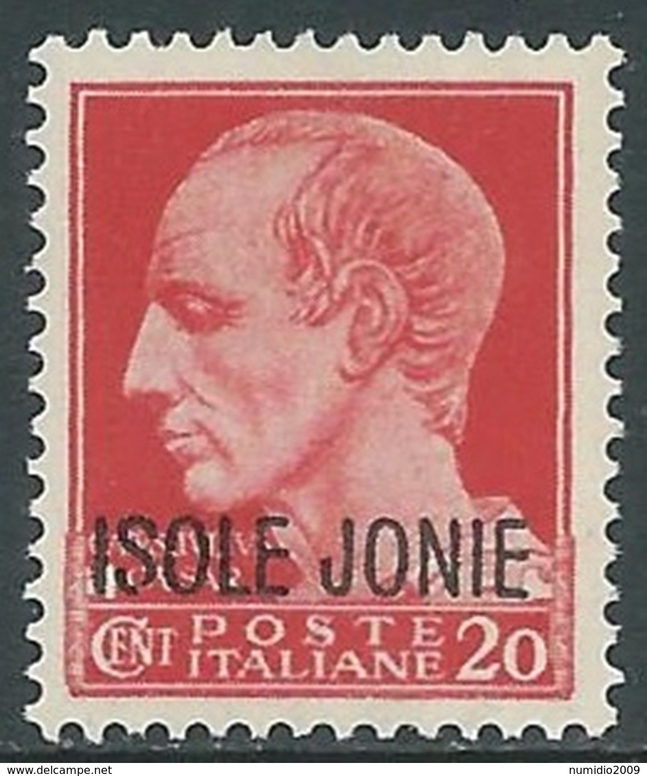 1941 ISOLE JONIE EFFIGIE 20 CENT MNH ** - RA20-5 - Ionian Islands