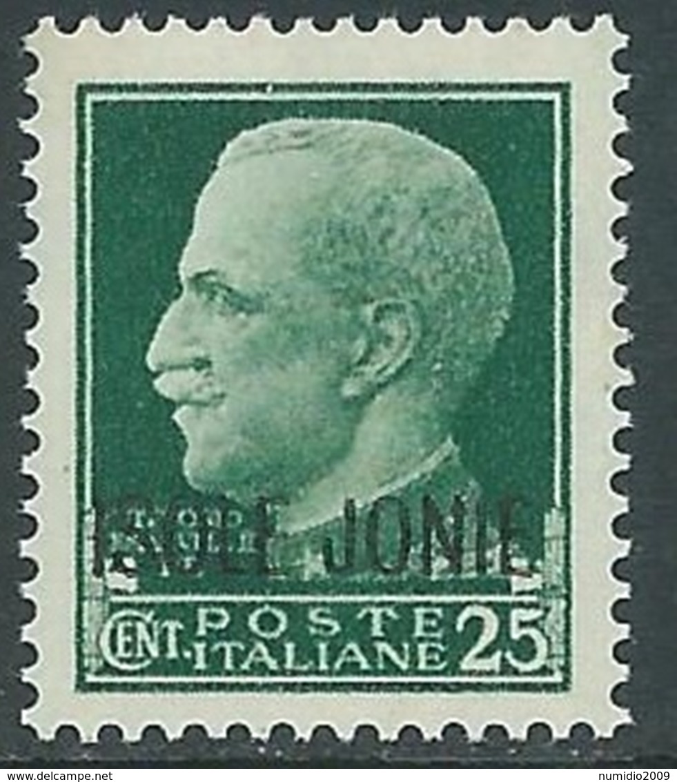 1941 ISOLE JONIE EFFIGIE 25 CENT MNH ** - RA20-3 - Ionische Eilanden