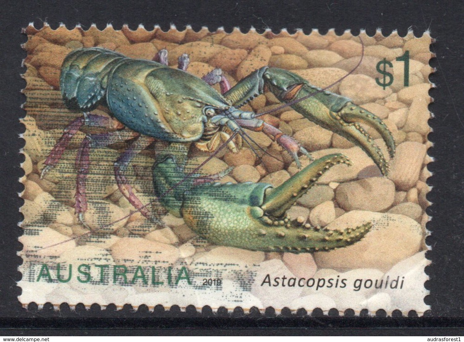 2019 AUSTRALIA Giant Freshwater Lobster VERY FINE POSTALLY USED $1 Sheet - Oblitérés