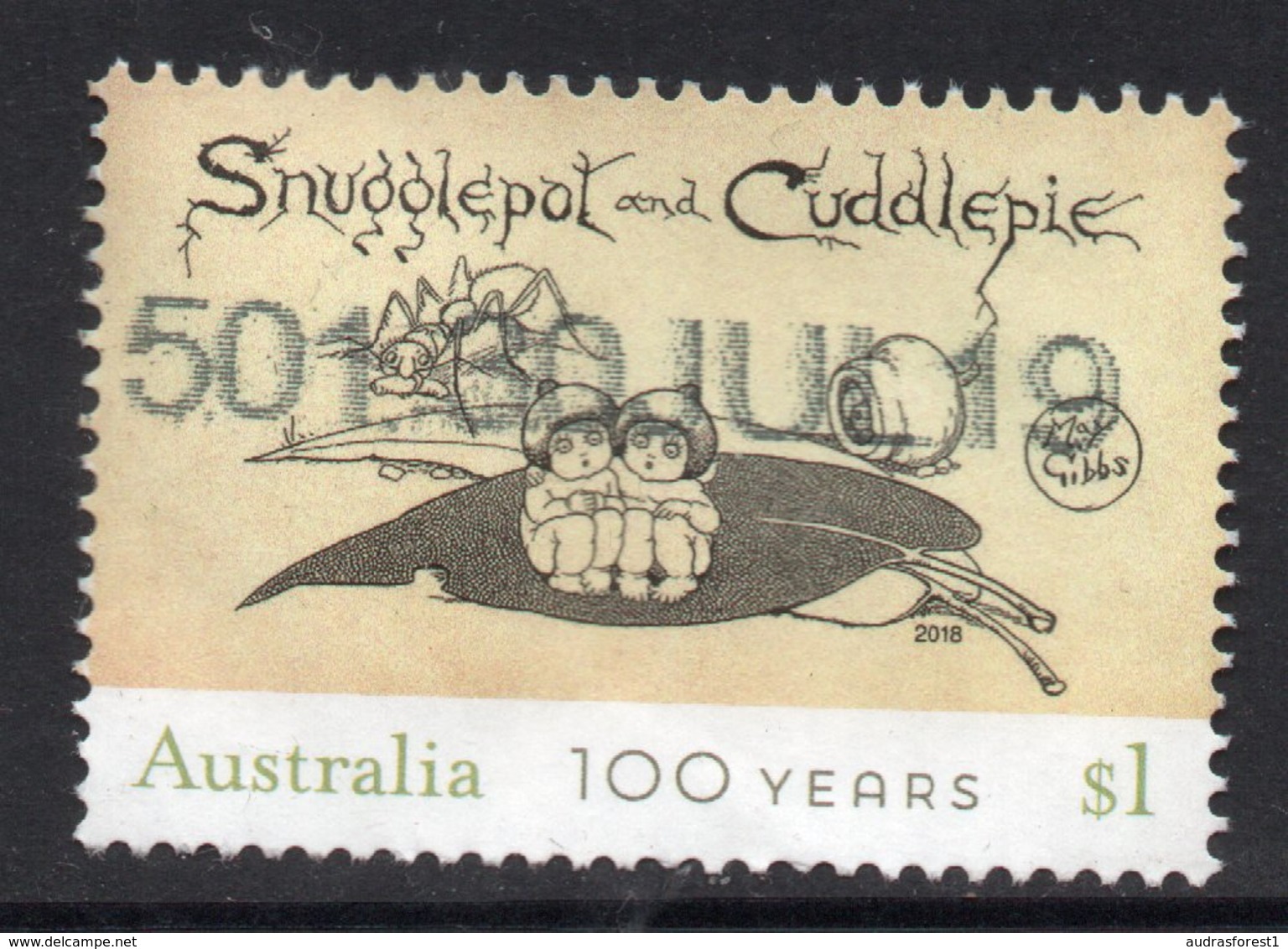 2018 AUSTRALIA SNUGGLE POT  VERY FINE POSTALLY USED $1 Sheet Stamp - Oblitérés