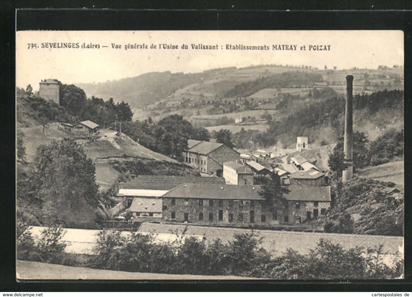 CPA Sevelinges, Vue Generale De L'Usine Du Valissant, Etablissement Matray Et Poizat - Other & Unclassified