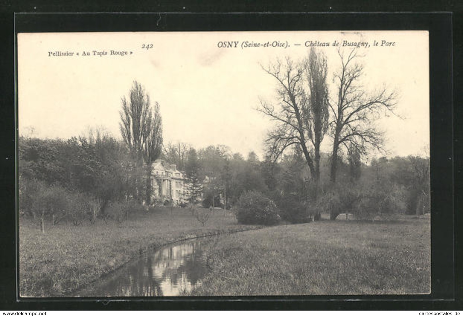 CPA Osny, Chateau De Busagny, Le Parc - Osny