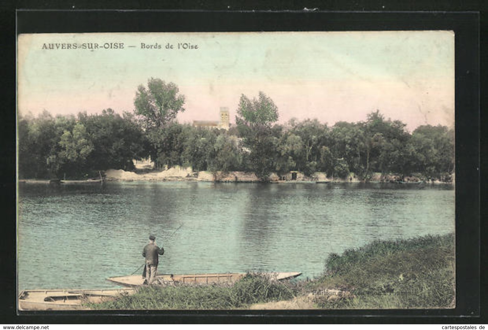 CPA Auvers-sur-Oise, Bords De L'Oise - Auvers Sur Oise