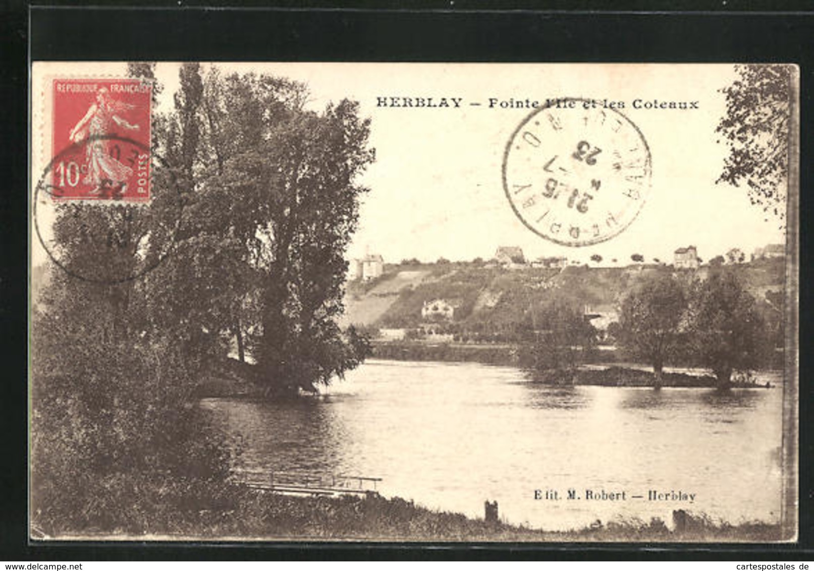 CPA Herblay, Pointe L'Ile Et Les Coteaux - Herblay