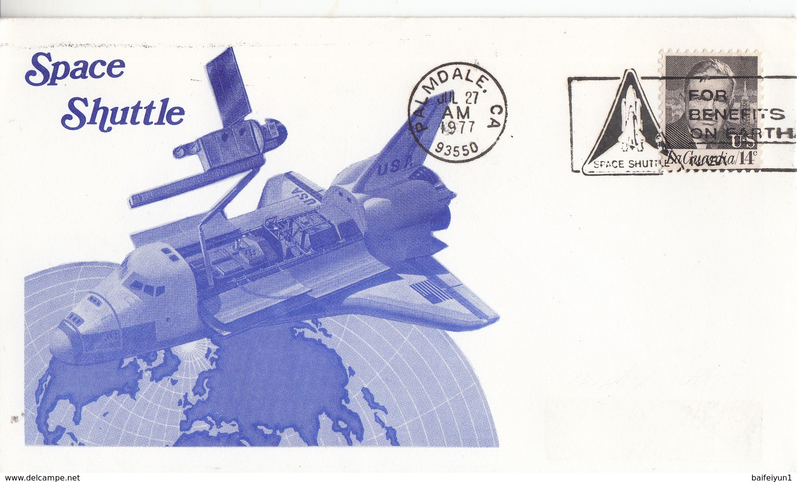 1977 USA  Space Shuttle Enterprise  Commemorative Cover - North  America