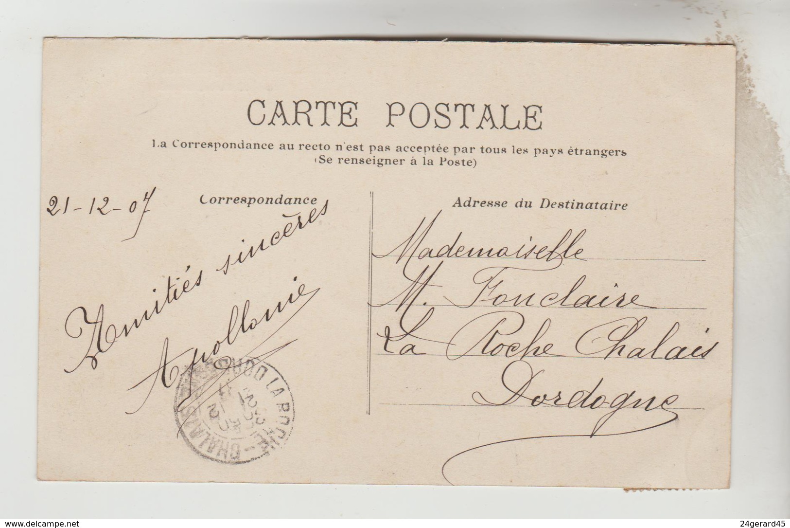 CPA COUTRAS (Gironde) CHEMIN DE FER ACCIDENT - Catastrophe Ferroviaire Du 24/08/1907 - Autres & Non Classés