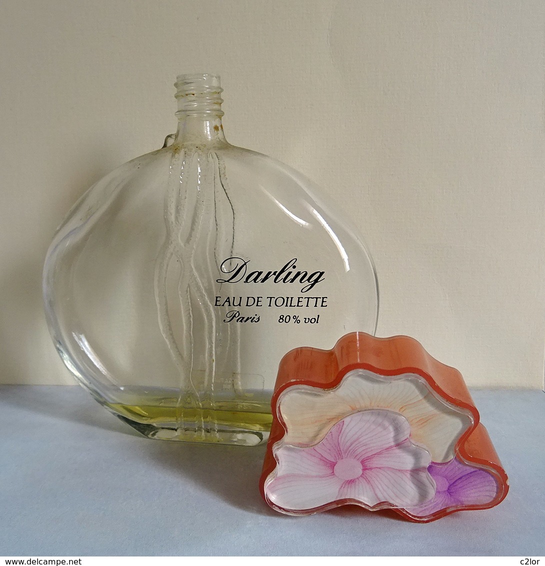 Ancien Flacon à Bouchon  "DARLING " De FABERGE  EDT 200 Ml VIDE Pour Collection Ou Décoration - Flacons (vides)