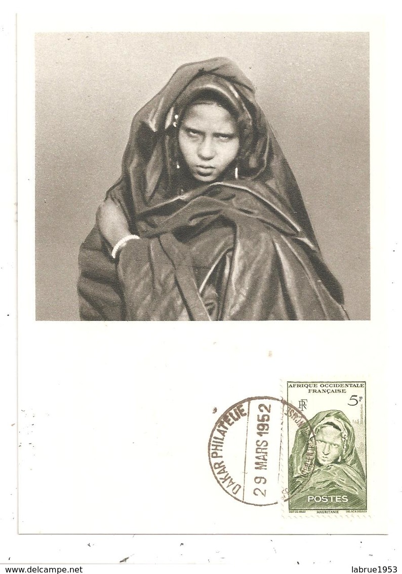Mauritanie-Femme  Des Ouled-Ahmed-Ben-Daman-- Carte Pub-Lionyl-(D.2240) - Mauritania