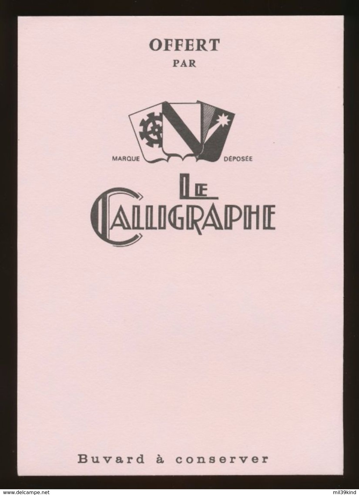Buvard - LE CALLIGRAPHE - C