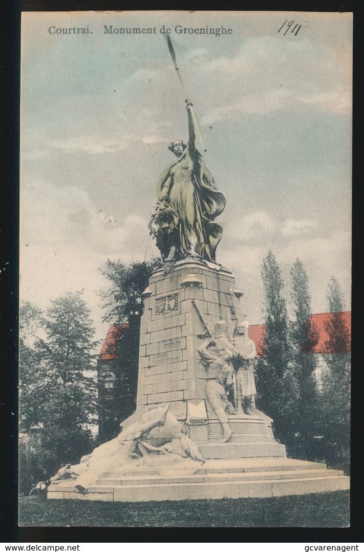 KORTRIJK  MONUMENT DE GROENINGHE - Kortrijk