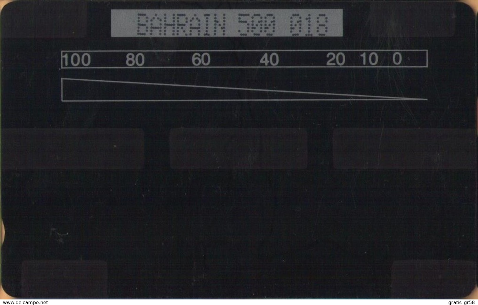 Bahrain - GPT, Chorley Test Card - BAHRAIN 5ØØ Ø18 , 1000 Units, 100ex, As Scan - Bahrein