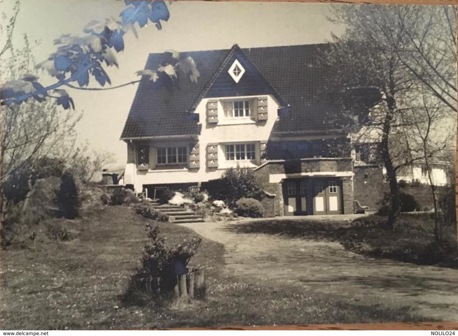 CPM, 1954, "Villa Le Cormoran", Coq Sur Mer, (Familles Jamet/ Vander Noot), Timbres (photo Agfa) - De Haan