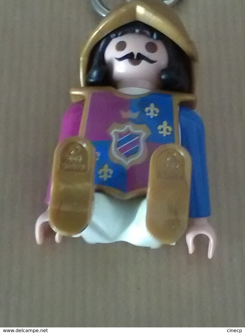 FIGURINE PLAYMOBIL PORTE CLE CLEF CHEVALIER SOLDAT PAGE MOYEN AGE - Playmobil