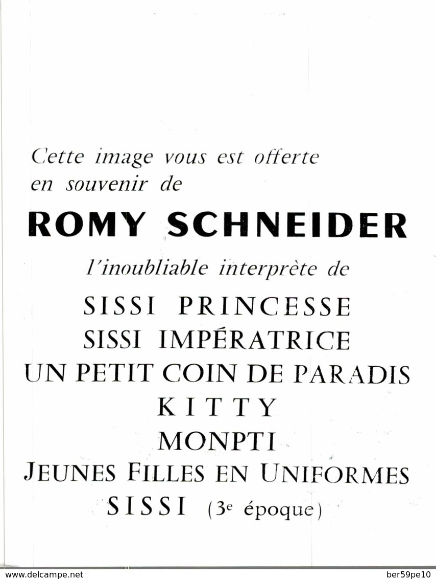 ARTISTE ROMY SCHNEIDER - Artistes