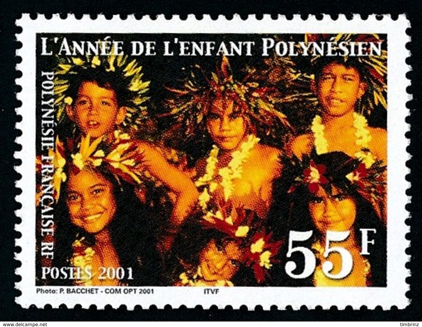 POLYNESIE 2001 - Yv. 637 **   Faciale= 0,46 EUR - Année De L'Enfant Polynésien  ..Réf.POL24157 - Ungebraucht