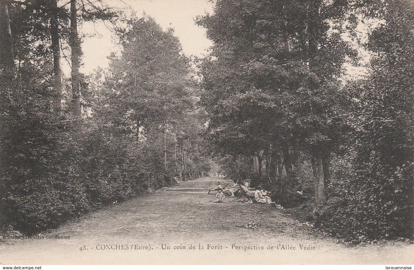 27 - CONCHES - Un Coin De La Forêt - Perspective De L' Allée Védie - Conches-en-Ouche