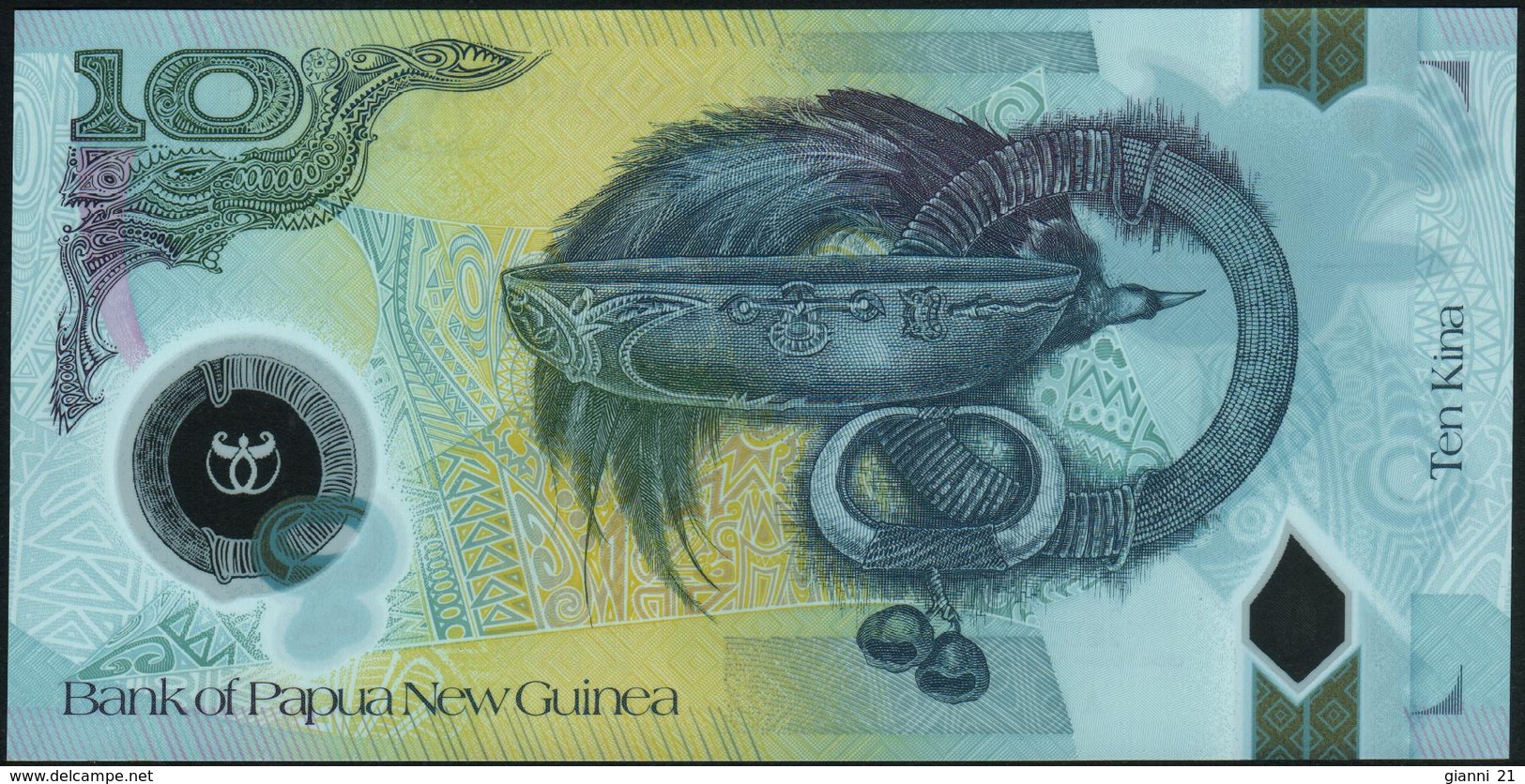 PAPUA NEW GUINEA - 10 Kina 2010 {35th Anniversary Of Independence 1975-2010} {Polymer} UNC P.40 - Papoea-Nieuw-Guinea