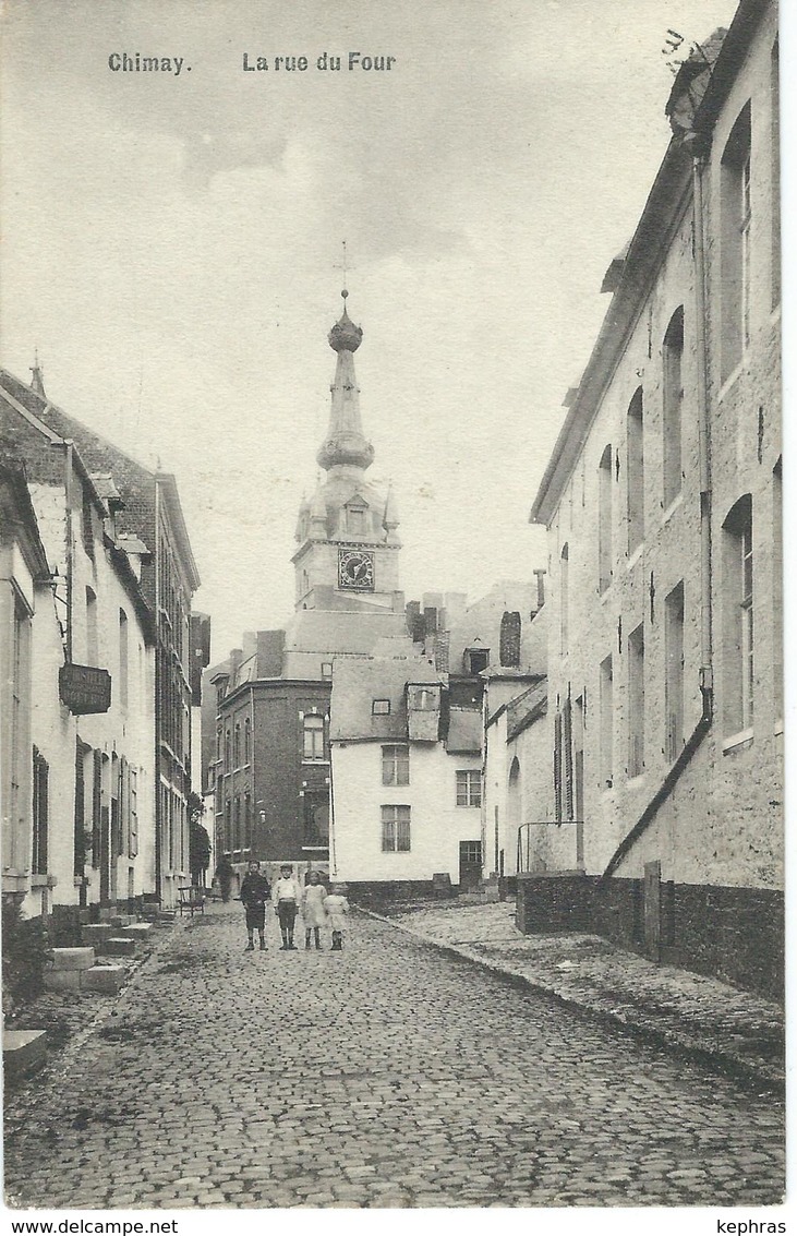 CHIMAY : La Rue Du Four - Cachet De La Poste 1909 - Chimay