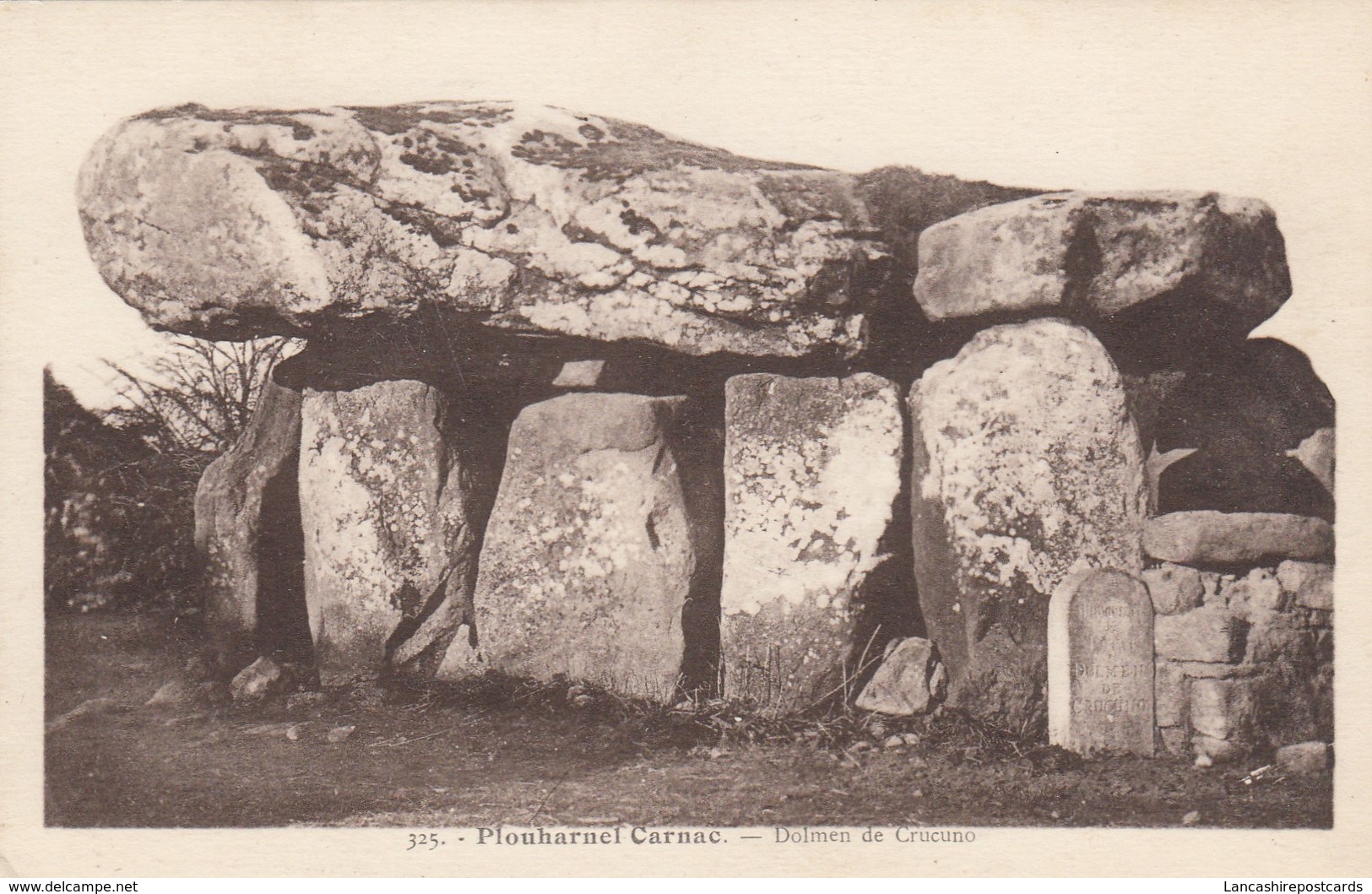 Postcard Plouharnel Carnac Dolmen De Crucuno My Ref  B13485 - Dolmen & Menhirs