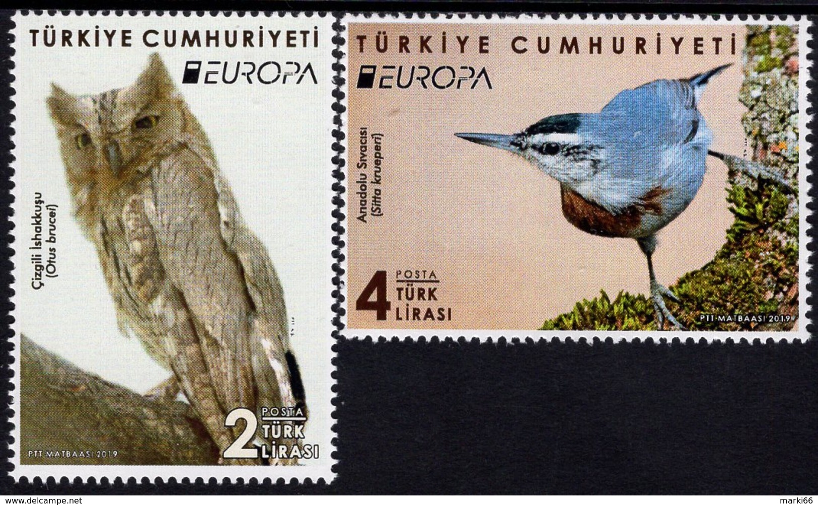 Turkey - 2019 - Europa CEPT - National Bird - Mint Stamp Set - Ungebraucht